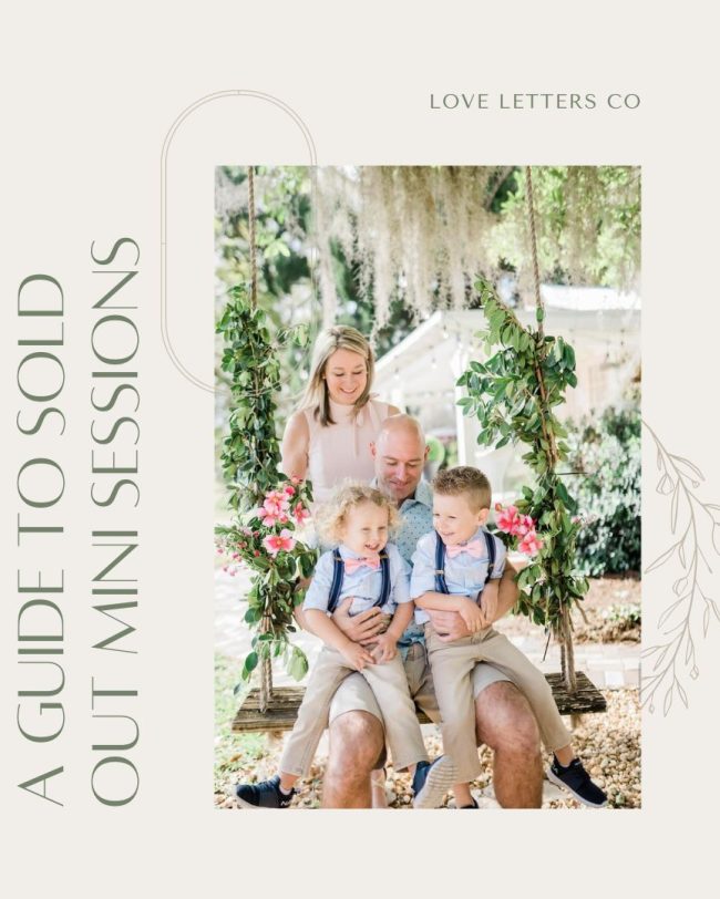 Dark Green and Sage Minimalist Modern Spring Mini Session Instagram Post